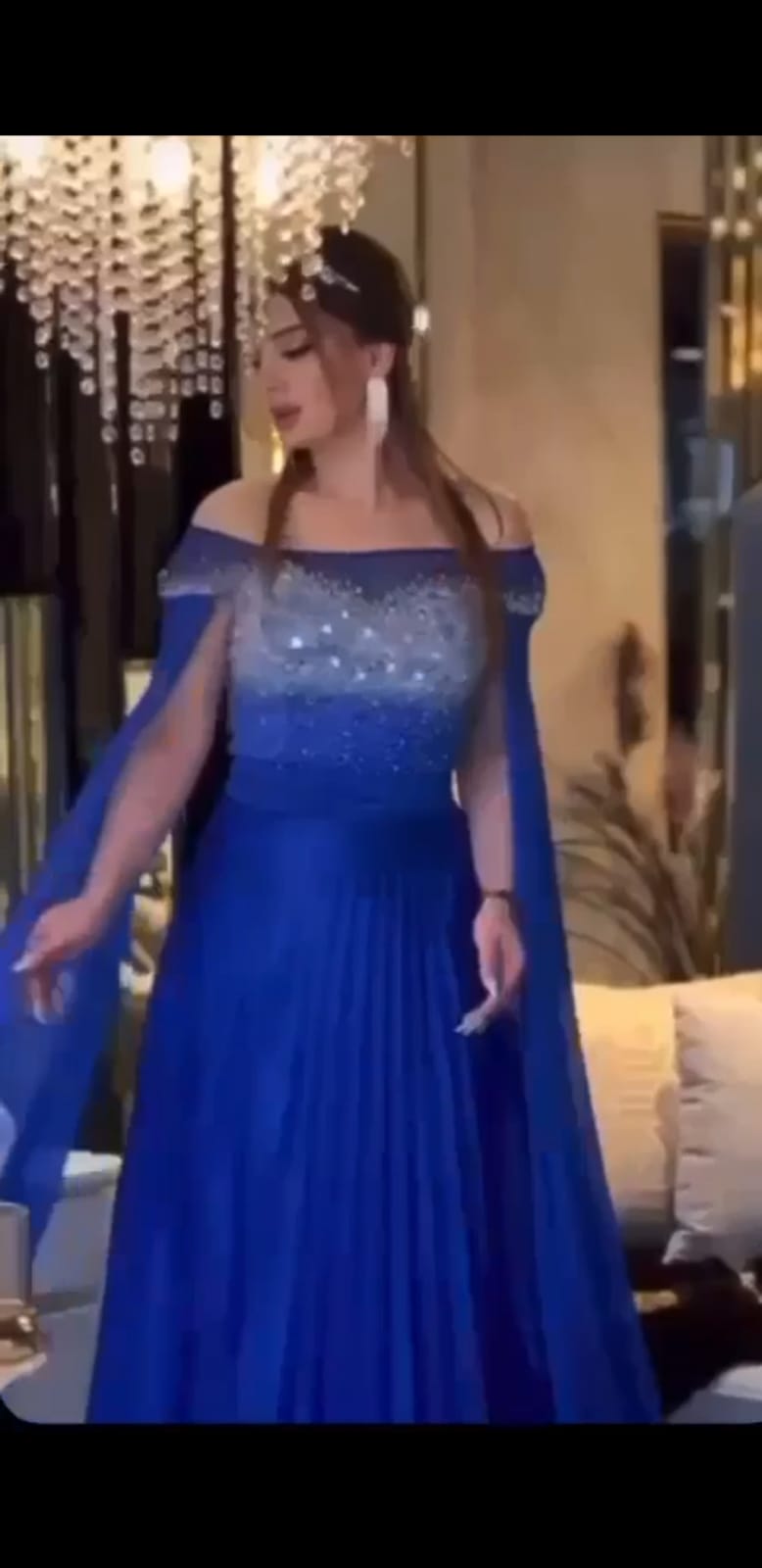 فستان سهرة شيفون