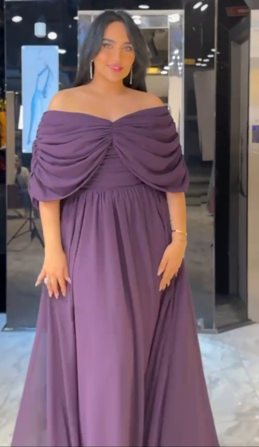 فستان سهرة شيفون