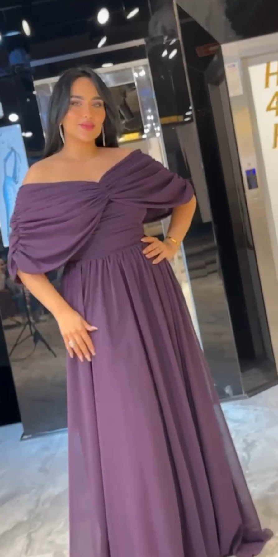 فستان سهرة شيفون