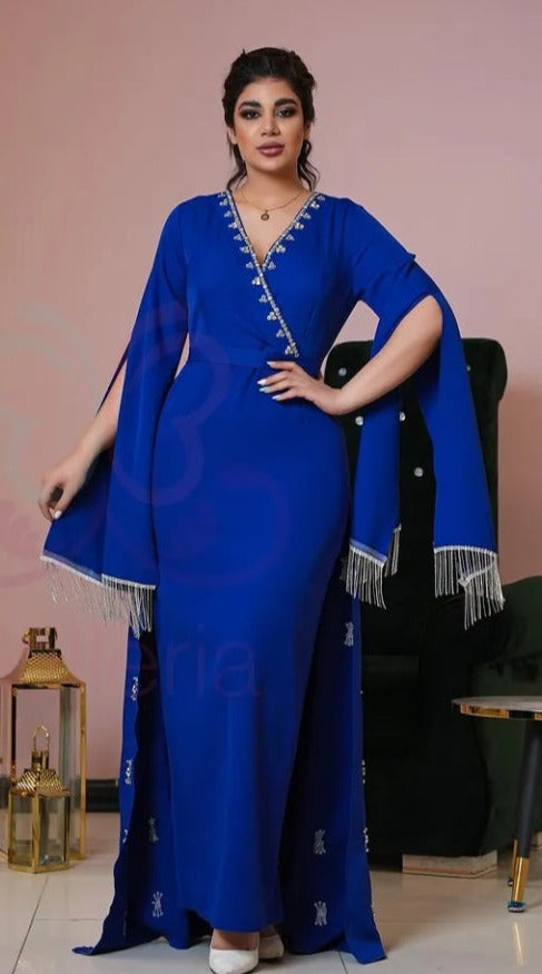 فستان سهرة أزرق