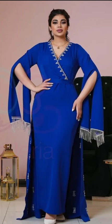 فستان سهرة أزرق