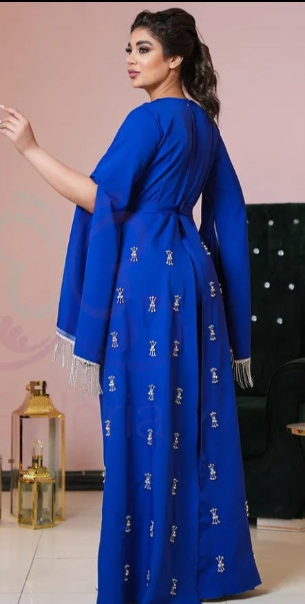 فستان سهرة أزرق