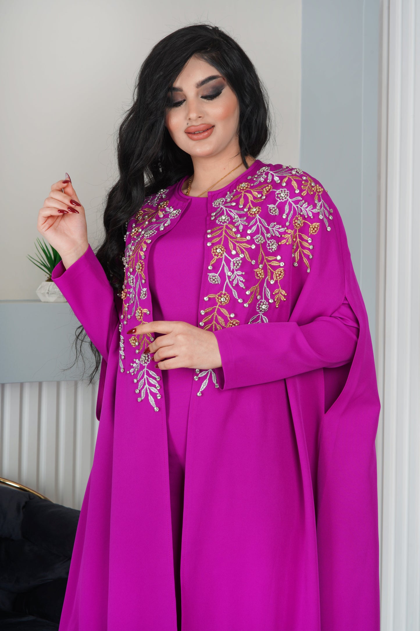 فستان راقي فوشي