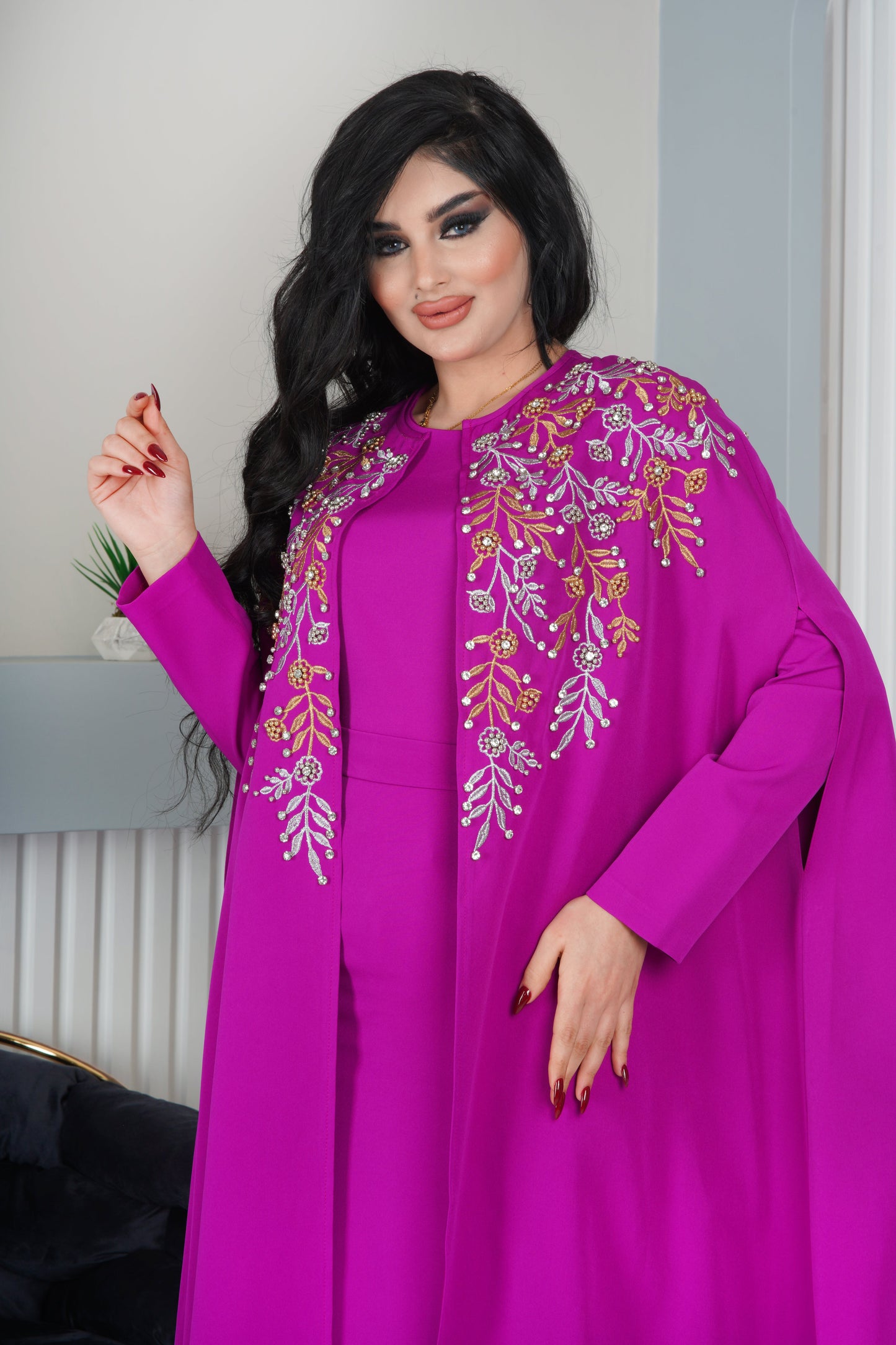 فستان راقي فوشي