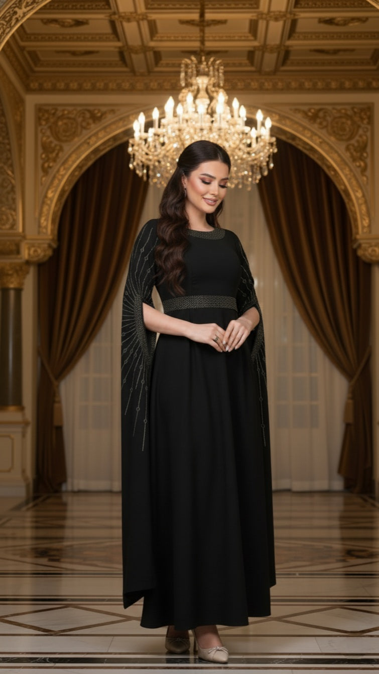 فستان استقبال كم واسع